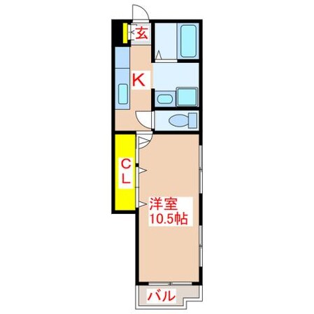 リベェール中島の物件間取画像